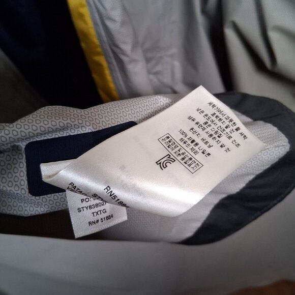 Patagonia Torrentshell Rain Jacket Men XL Blue Chartreuse Colorblock h2no Hiking - Picture 14 of 16